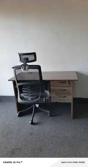 1.2 Mtrs American Office Desk+ Ergonomic High Back Chair