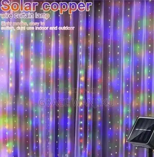 *Led Curtain Fairy Christmas Lights With Remote