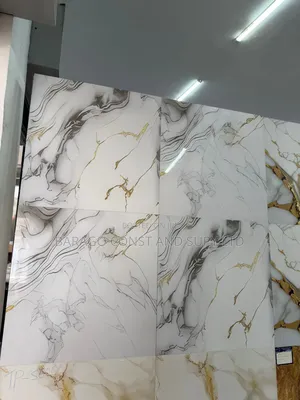 Floor Tiles 60 X 60 Cm/ Golden Strip Tiles