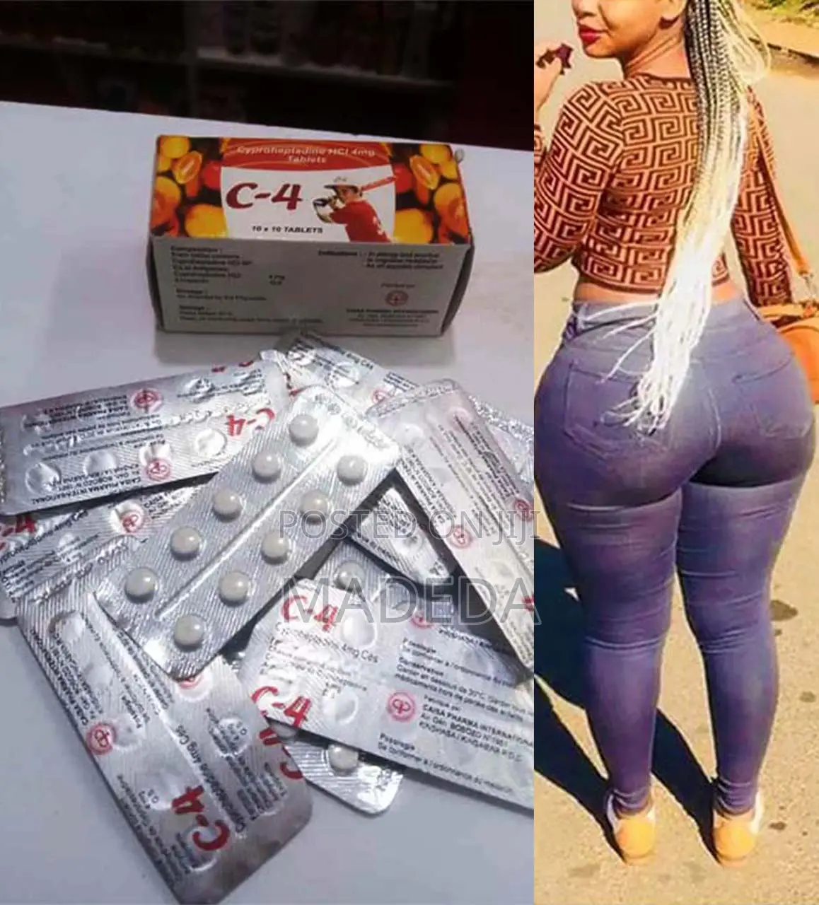 100 Pils C4 Pills Hips Butt Enlargement
