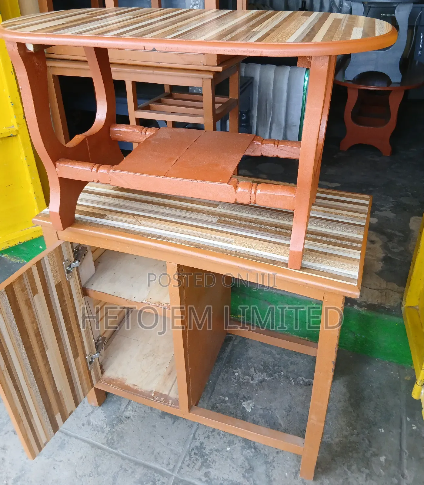 Combo Set Ya Meza Na Kabati – Multi Use (Study/Store/Home)