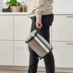 5l Stainless Steel Pedal Dustbin With Plastic Inner Bucket