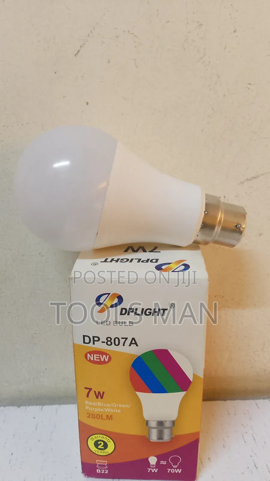 Dplight Led Bulb, Model Dp-807a.