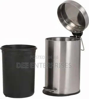 12l Stainless Steel Pedal Dustbin With Plastic Inner Bucket