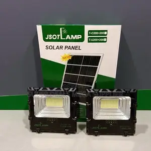 High Brightness Jsot 100w+100w 2 In 1 Solar Outdoor Led Floodlight