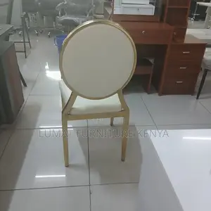 Golden White Dining Seat