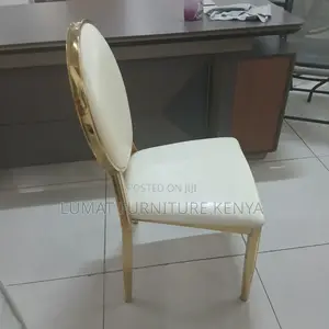Golden White Dining Seat