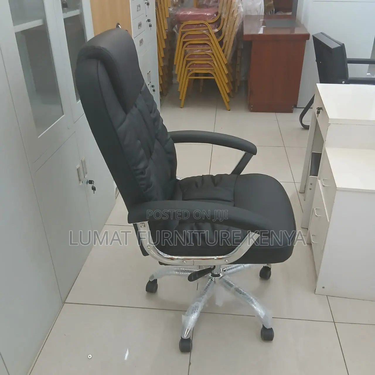 Staff Swivel Leather Office Seat