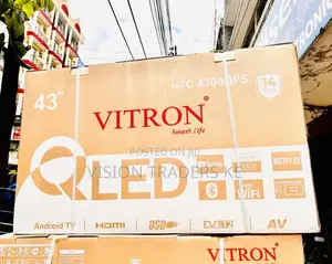 Vitron 43 Inches HTC 4300qfs Smart Qled Frameless Tv