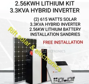 3.3kva - 2.56kwh Lithium Off-Grid Solar Package Home - Office Kit