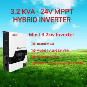 3200 Watts - 24 Volts Must Hybrid Solar Inverter 60a MPPT 160a