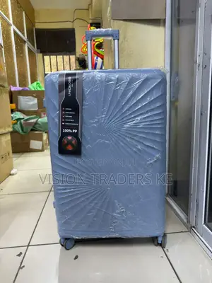 Blue Large Size Rubber Suitcase 
Height 72cm