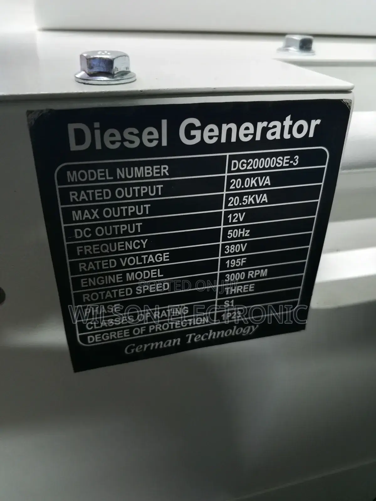 Pulsar Diesel Silent Generator. 20kva.