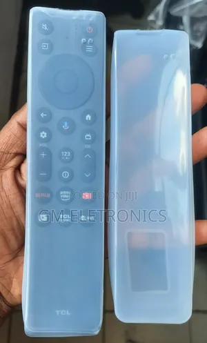 Original TCL V6c Google Tv Voice Remote With Silicone Case+ Batteries