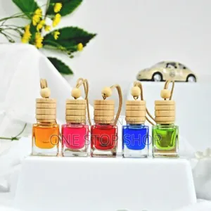5in1 Refillable Glass Car Aromatherapy Diffuser Hanging Spray Bottle