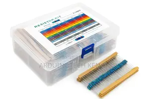 600pcs 1% Metal Film Resistor Kit | 1/4w 10ω–1mω Assorted Set