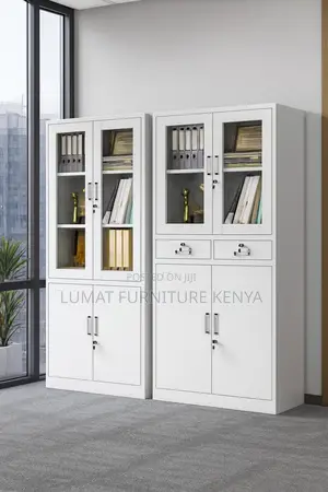 2-Door Office Display Storage Cabinet