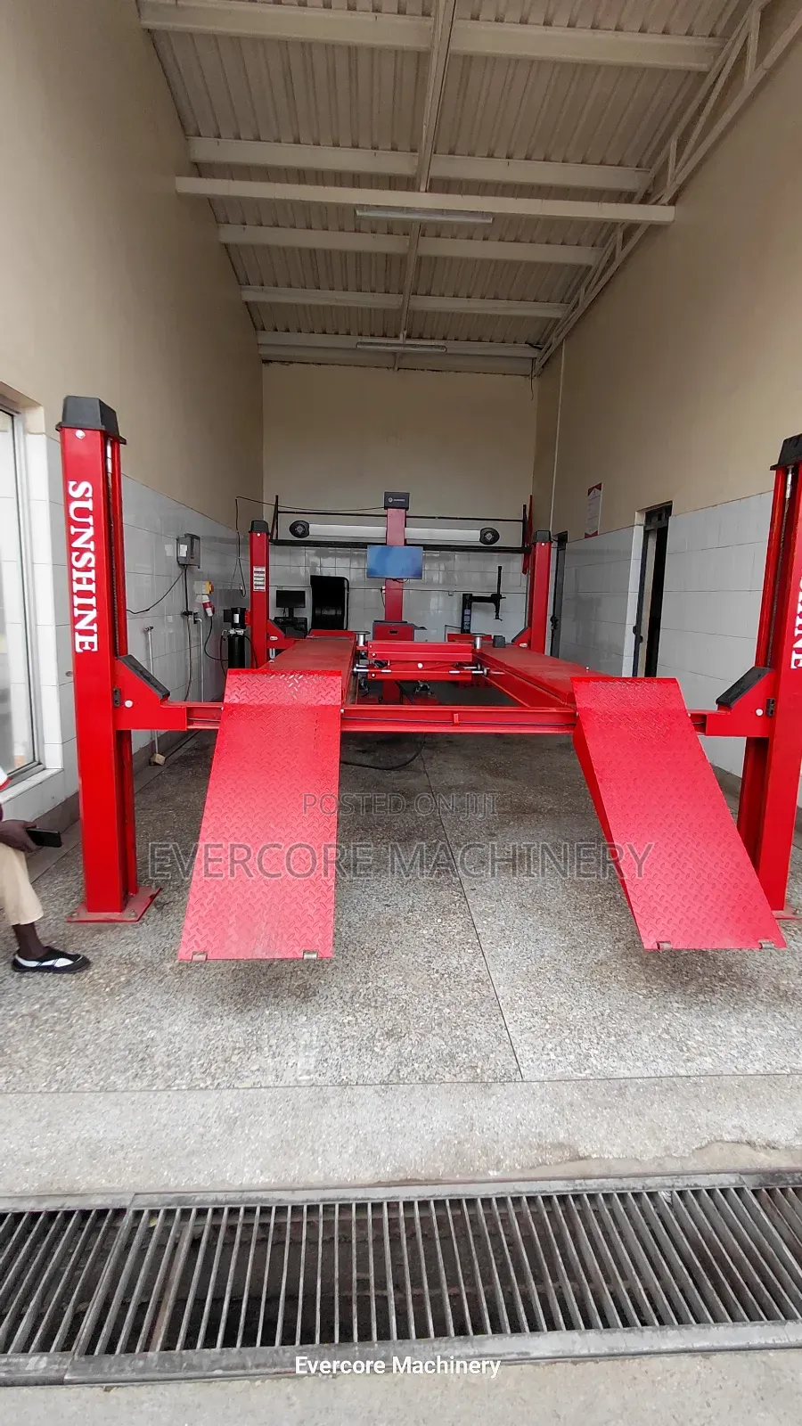 Computerized Wheel Alignment System With 4 Tone Four Post Car Lift .