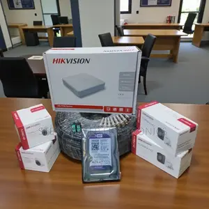 4 Hikvision 1080p Security Cameras CCTV Kit Waterproof Night Vision