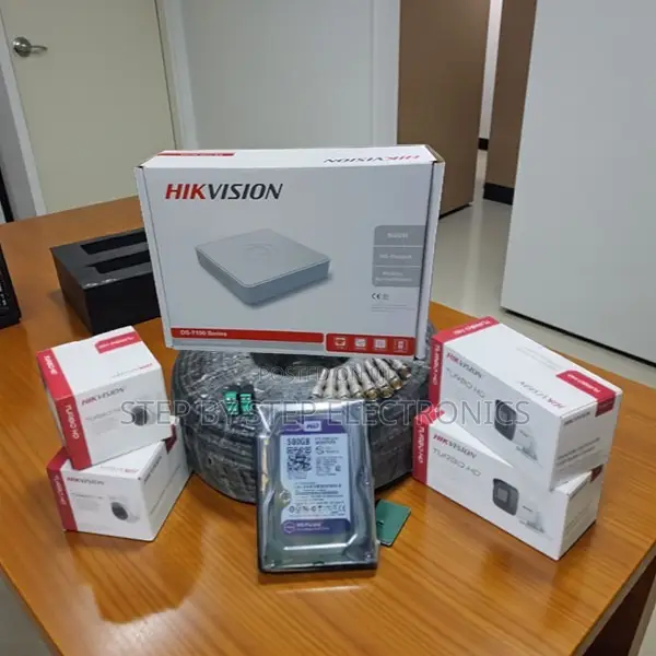 4 Hikvision 1080p Security Cameras Kit Ir Night Vision Cloud Backup