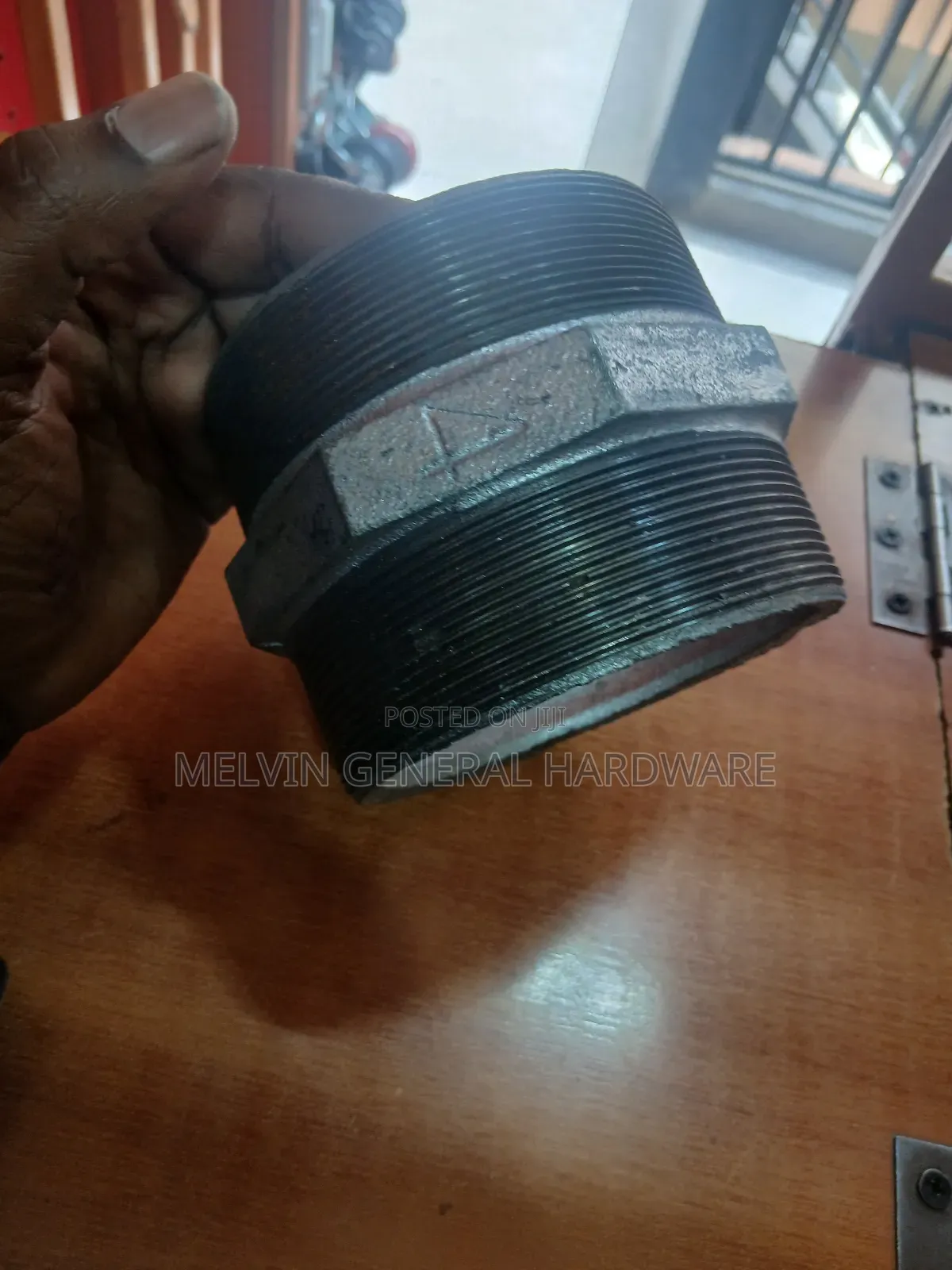 Galvanised Hex Nipple 4"