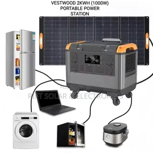 2kw - 1000w Vestwood Power Station Plus Free 10 Metres Solar Cables