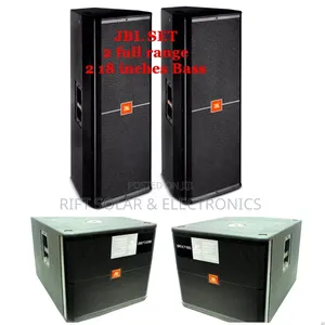 (2) 15" JBL Full Range Speakers - (2) 18" JBL Single Bass Speaker's
