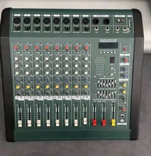 8 Channels Max Powered Mixer Usb Bluetooth