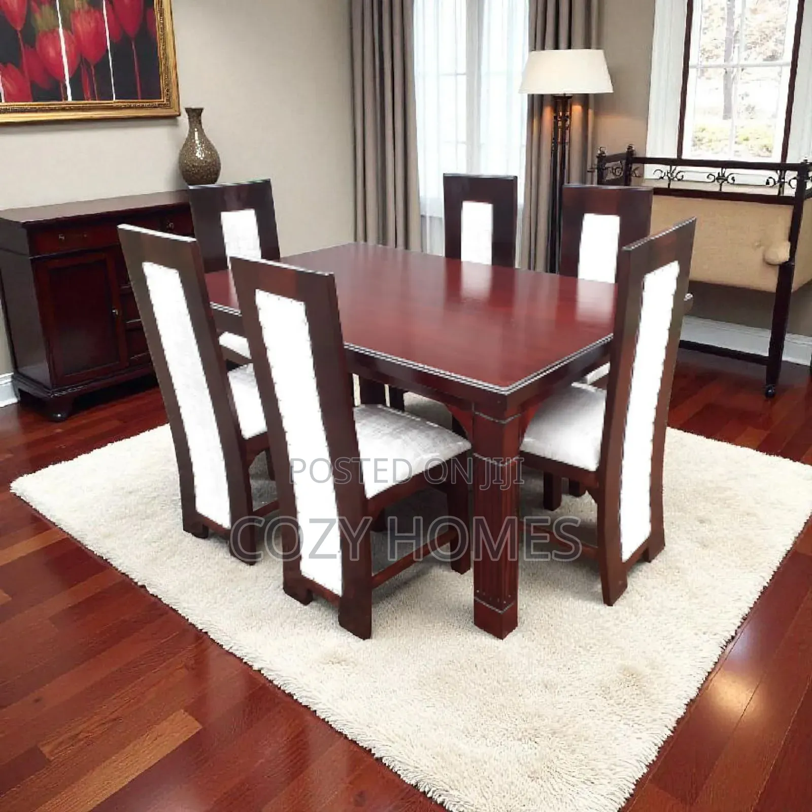 Dining Set a Boldly Designed Rectangular Dining Set Ready Made