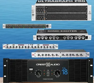 DBX Crossover - DBX Double Equilizer- Ca18 Crest Audio Power Amplifier