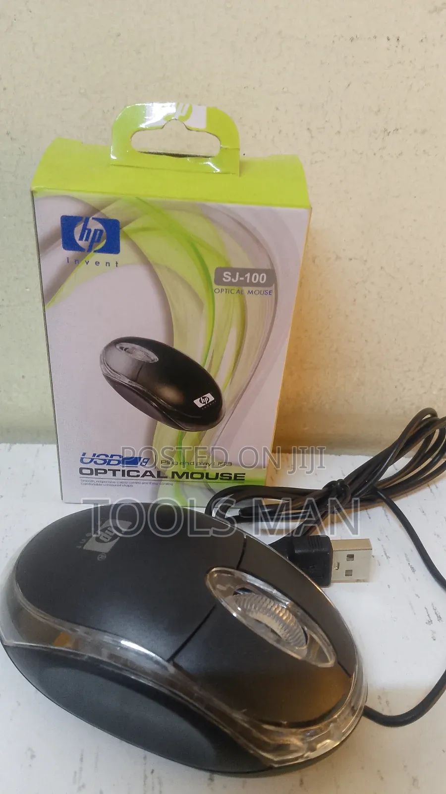 Hp Sj-100 Optical Mouse. Hp Wired Mouse.