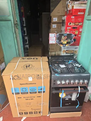 50*60 Gas Cooker Von With an Electric Plate With an Electric Jet