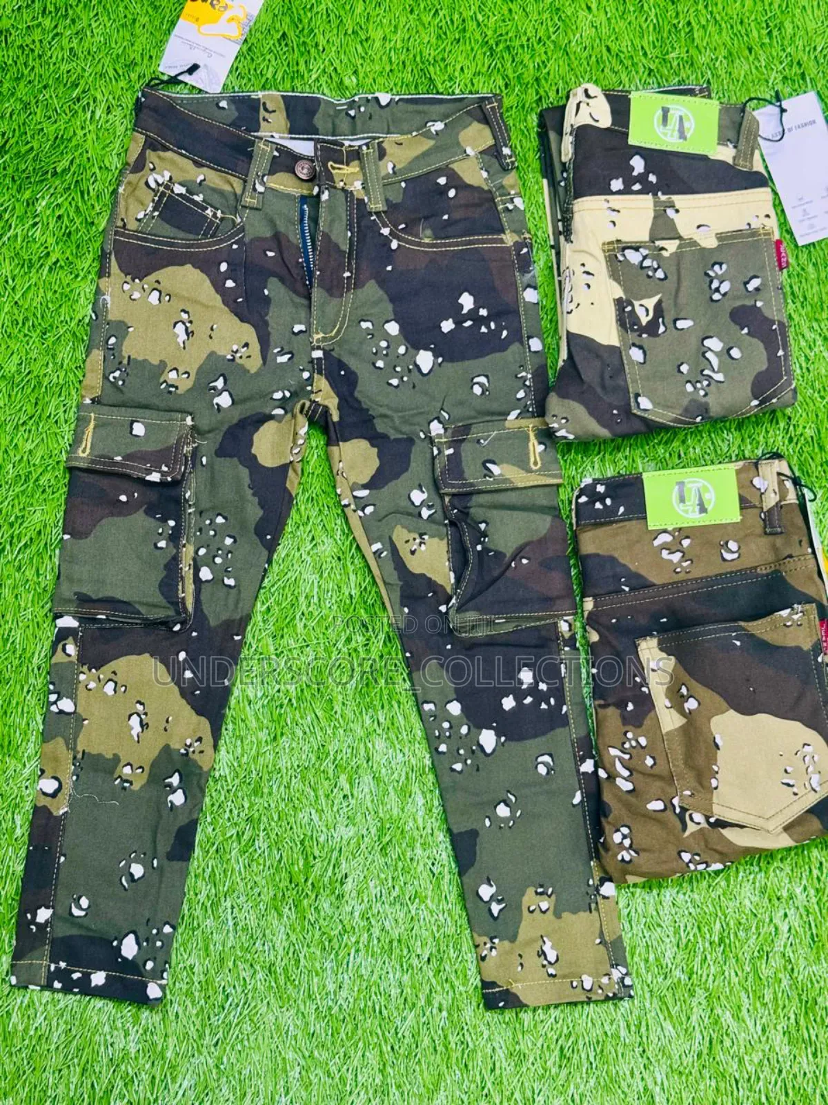 Army Colour Cargo Pants