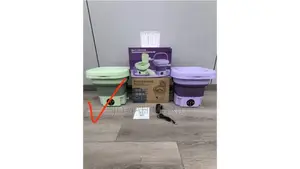 Foldable Washing Machine (Purple and Green)