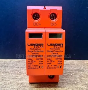 Double Pole SPD Surge Dc Protector 500 VDC