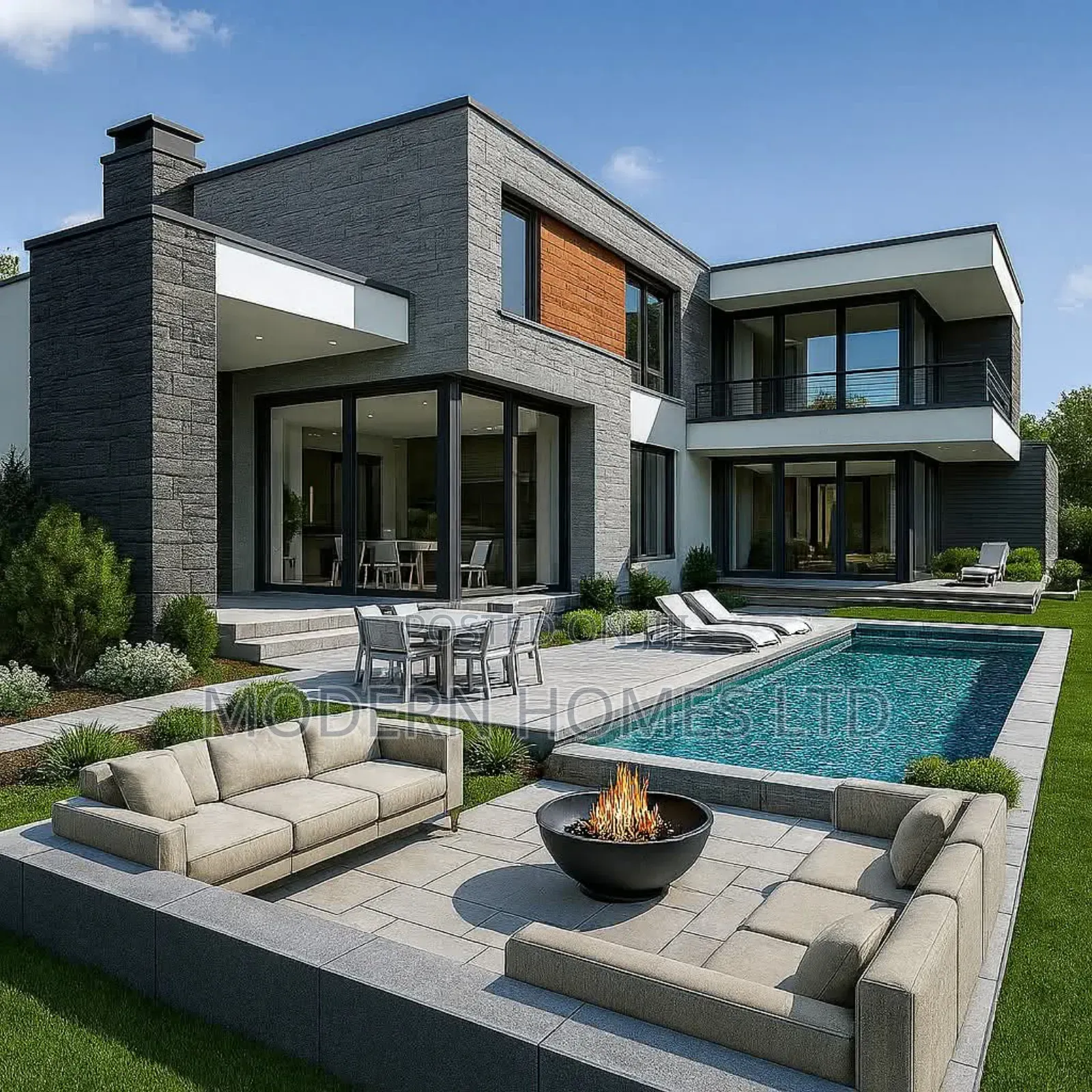 Modern Home Design, 3d Renders Construction