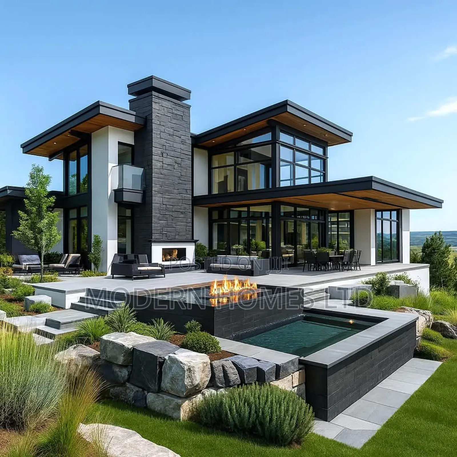Modern Home Design, 3d Renders Construction