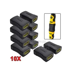 Hdmi Compatible Female to Female Extender Adapter - 10pcs