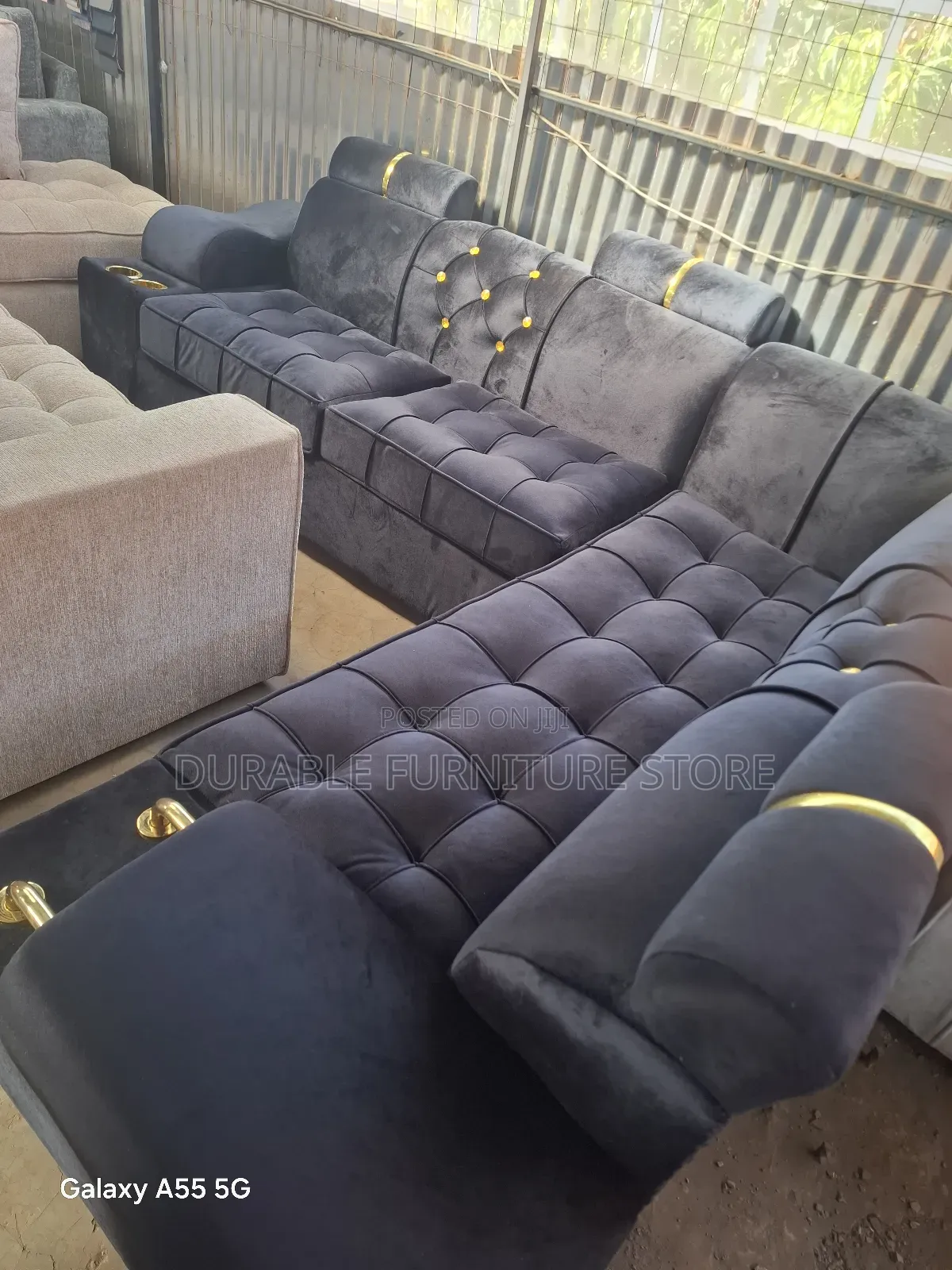 6 Seater  L Shape  Back Permanent