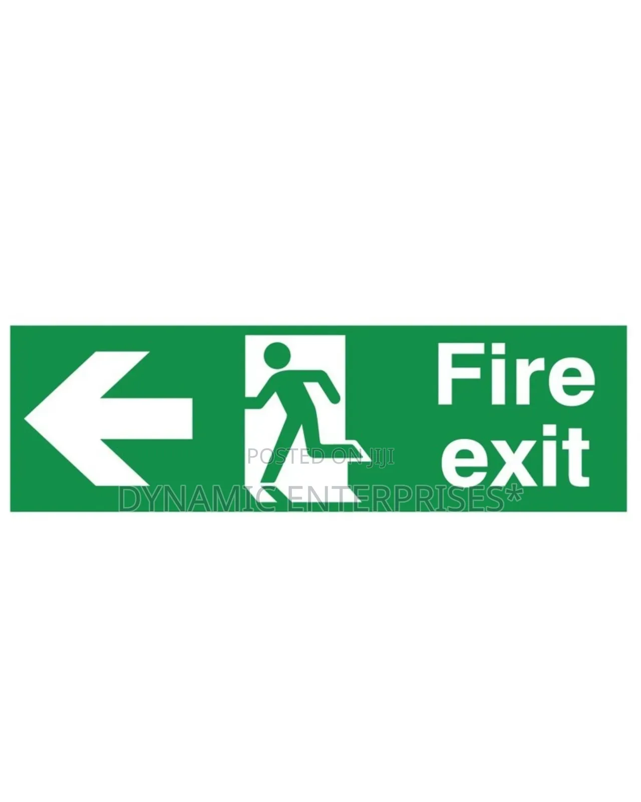 Displays A Fire Exit Sign