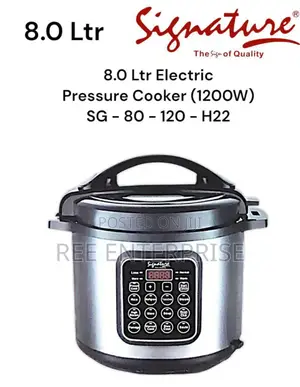 12000 Wats 8 Litres Signature *Electric* Pressure Cooker