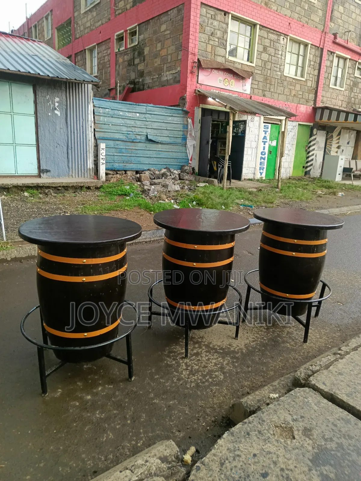 Modern Design Barrel Bar Tables 