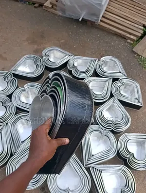 Cake Tins, Love Moulds Galvanized Cake Tins