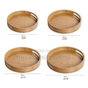 Multifunctional Big Size 4in1 Bamboo Trays