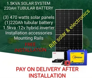 1.5kva Total Off-Grid Eastman 220ah Wet Cell Tubular Battery Kit