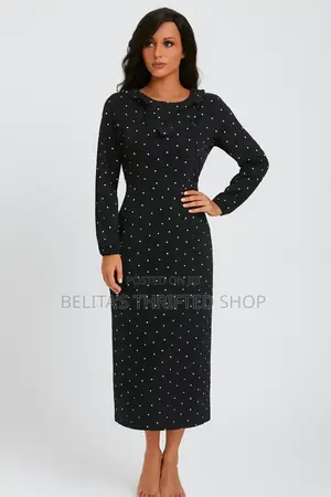 Polka-Dot Elegance in Grey