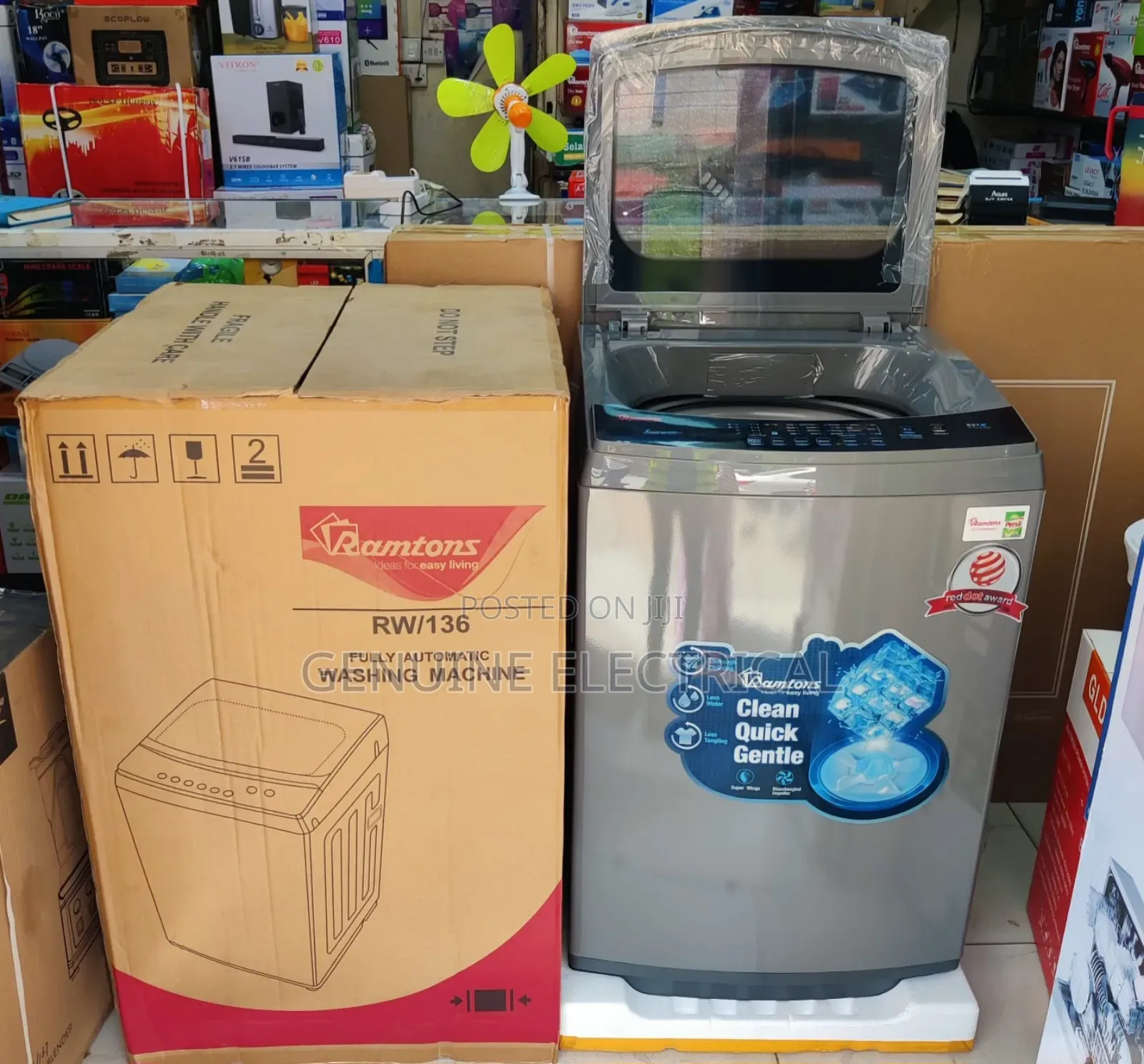 Ramtons Washing Machine 12kg Top Load Magic Cube Full Automatic