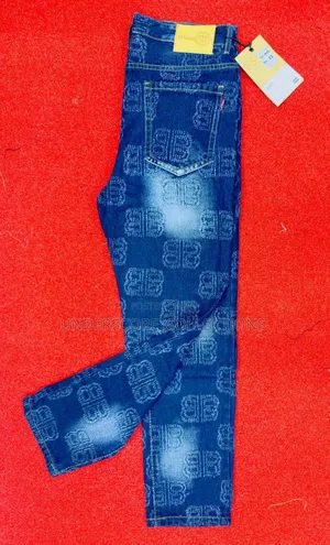 Blue Dirty Jeans Trousers