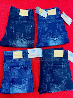 Blue Dirty Jeans Trousers
