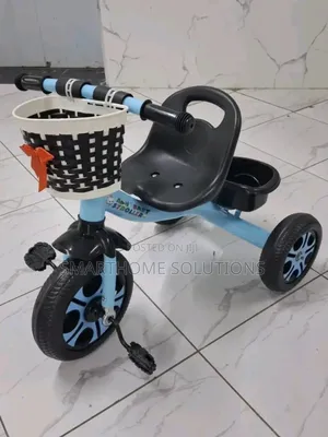 Kids Red Tricycle With Storage Baskets Deluxe Comfort Seat